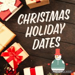 Christmas holiday dates
